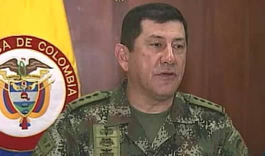 General Juan Pablo Rodríguez, comandante del Ejército Nacional de Colombia.