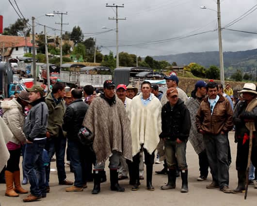 Las comisiones del Gobierno buscarán entablar diálogos con los campesinos. Foto: EFE
