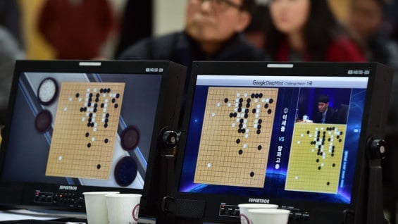 Juego entre AlphaGo y Lee Se-Dol. Foto: AFP