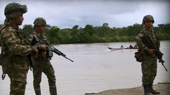 El Ministerio de Defensa aseguró que en la zona un control militar para garantizar la seguridad de la población. Foto: Noticias RCN.
