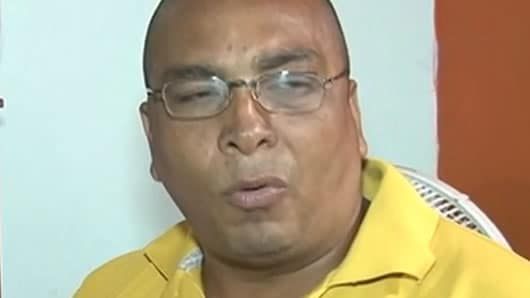 El concejal de Turbo, Antioquia, Vicente Cabrera Santacruz.