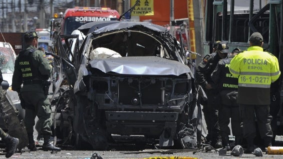 En el atentado murieron dos personas y 25 más resultaron lesionadas. Foto: AFP.