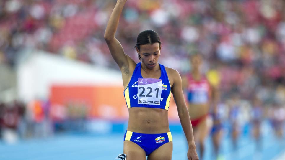 Muriel Coneo, oro en los 1500 metros. Foto AFP