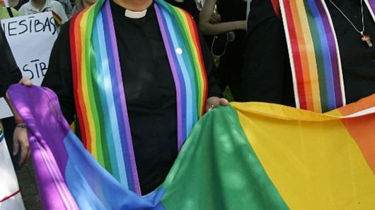 La conferencia ha sido organizada por el foro europeo de católicos homosexuales. AFP
