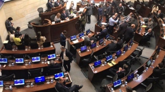 El Senado aprobó la JEP. Foto: RCN