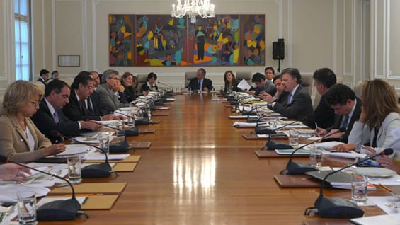 El presidente Santos lideró el Consejo de Ministros en la Casa de Nariño. Foto: Presidencia