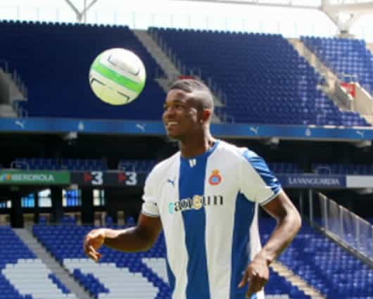 Jhon Córdoba, delantero colombiano fichado por el Espanyol. Foto: Espanyol Oficial