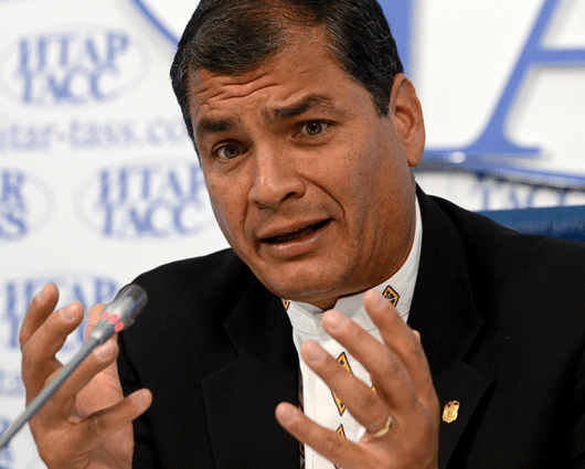 El presidente de Ecuador, Rafael Correa. Foto: AFP.