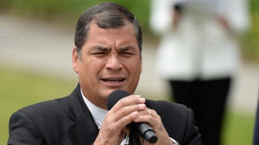 Rafael Correa, presidente de Ecuador. Foto: AFP.