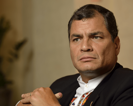 Rafael Correa, Presidente de Ecuador. AFP