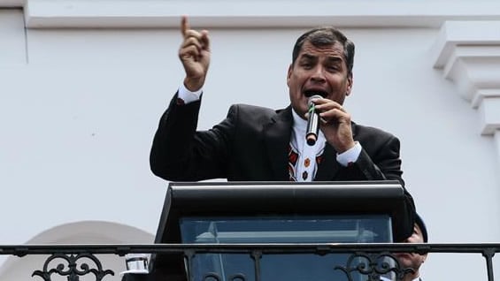 Rafael Correa, presidente de Ecuador. Foto: EFE.