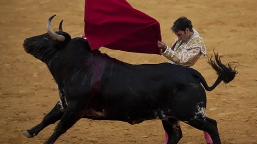 La fiesta taurina está suspendida desde hace dos años en Bogotá. Foto: AFP