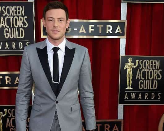 Cory Monteith, Finn Hudson en la comedia musical "Glee". Foto:AFP