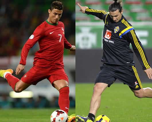 CR7 e Ibrahimovic exhiben un gran estado de forma en sus clubes (Real Madrid y PSG). Foto: AFP