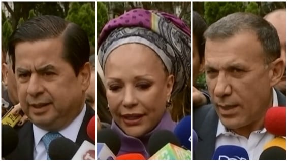 Juan Fernando Cristo, ministro del Interior - Piedad Córdoba, exsenadora - Roy Barreras, senador. Foto NoticiasRCN.com