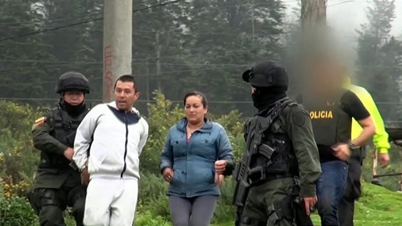 Alias Luisito fue capturado tras enfrentarse a tiros con los uniformados. Foto: NoticiasRCN