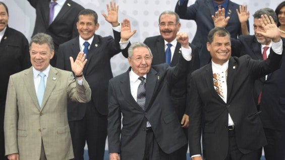Esta es la primera Cumbre que contó con la presencia de casi todos los presidentes de América. Foto: AFP