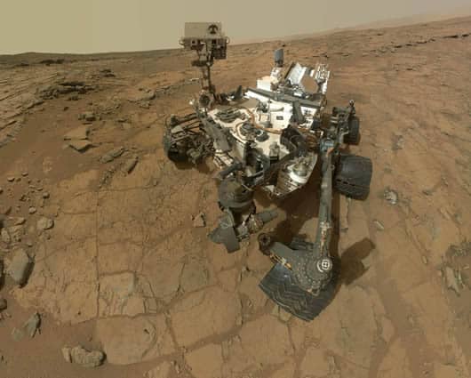 Este robot de seis ruedas llegó a Marte en la noche del 5 al 6 de agosto de 2012. Foto: AFP.