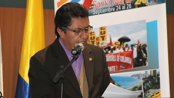 Luis Alejandro Pedraza, presidente de la CUT. Foto: Oficial.