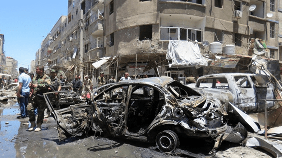 Los ataques ocurrieron a 10 kilómetros al sur de Damasco. AFP