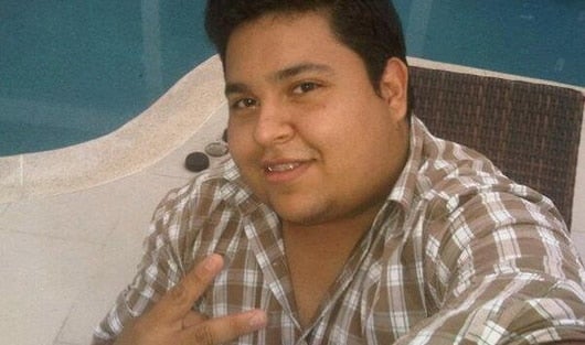 El estudiante Daniel Tinoco, de 24 años. Foto: @_Provea