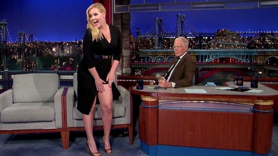 El presentador le sugirió a Schumer que hiciera algo que generara una reacción.