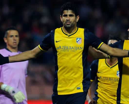 Diego Costa nació en la localidad brasileña de Lagarto. Foto: AFP