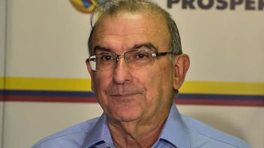 Humberto de la Calle, jefe de la delegación de paz del Gobierno. Foto: AFP.