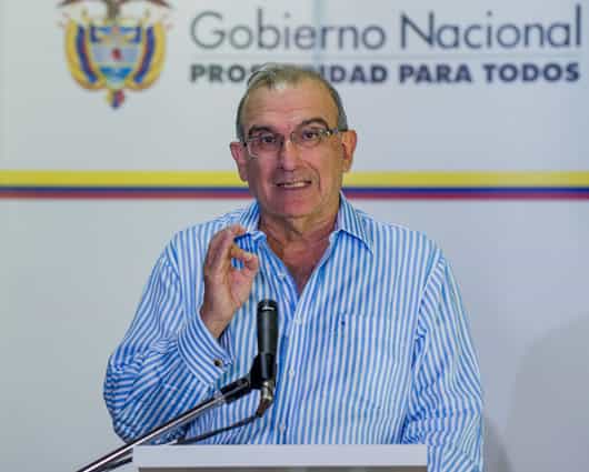 El jefe del equipo negociador del Gobierno, Humberto de la Calle. Foto: AFP.