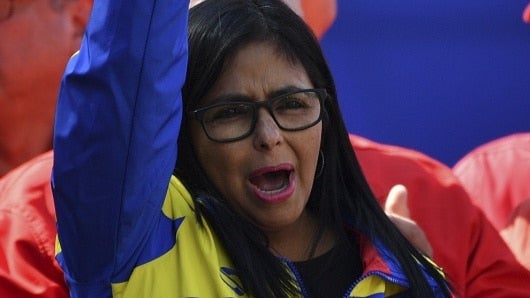 Delcy Rodríguez, vicepresidenta de Venezuela. Foto: AFP