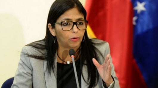 La canciller de Venezuela, Delcy Rodríguez. Foto: AFP