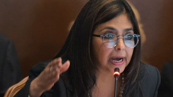 Delcy Rodríguez, canciller de Venezuela. Foto AFP