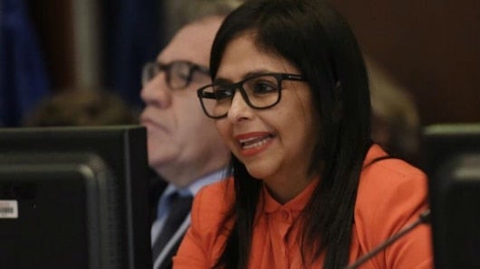Delcy Rodríguez, canciller de Venezuela. Foto: EFE