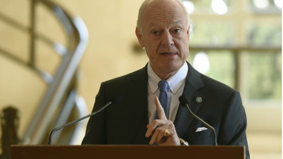 Staffan de Mistura. Foto: AFP