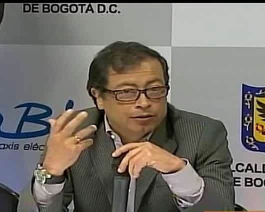 Gustavo Petro, alcalde de Bogotá: Foto: AFP
