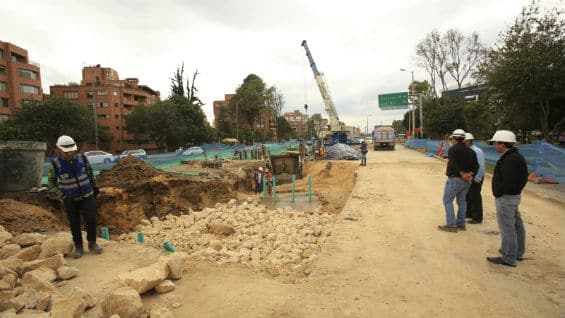 Se espera que antes de que termine el 2016 se logren culminar las obras en este punto de la capital. Foto Alcaldía de Bogotá