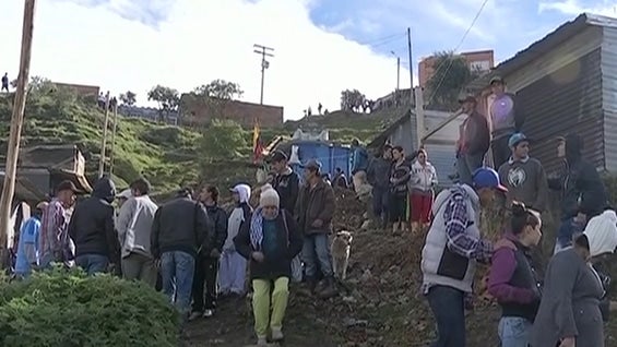 Según la alcaldía local, muchas de las familias desalojadas ya habían sido reubicadas hace dos años. Foto: NoticiasRCN