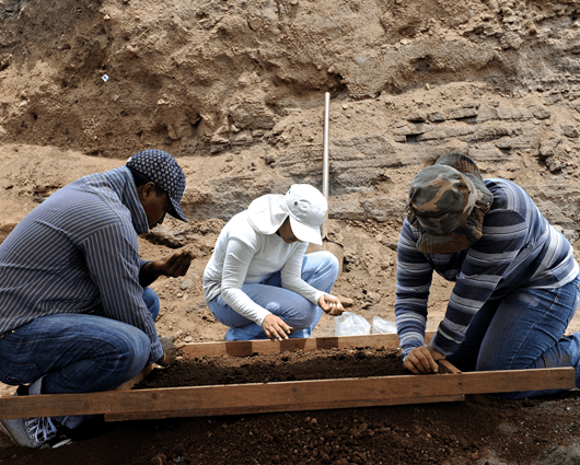 Según científicos la zona fue habitada por cazadores y recolectores al menos hace 10.400 años. Foto: AFP