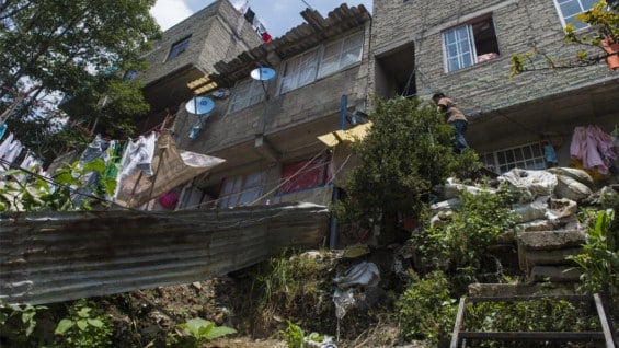 Barrios pobres de México. Foto: AFP