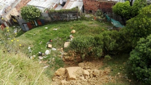 En total fueron 27 viviendas las que se vieron afectadas, pero cuatro de ellas sufrieron destrozos mayores. Foto: Bomberos de Bogotá.