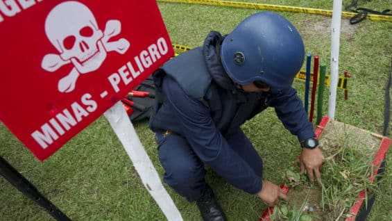 Colombia es el segundo país en el mundo con mayor número de minas, Foto: Raúl Arboleda/AFP