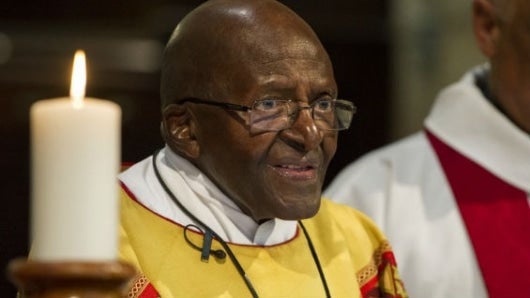 Desmond Tutu, premio Nobel de Paz 1984. Foto AFP