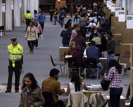 Elecciones legislativas en Colombia. Foto: AFP