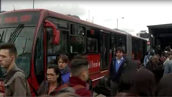 Según el alcalde Petro, el uso de SITP y Transmilenio aumento cerca del 20 por ciento. Foto: Noticias RCN.