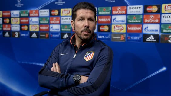 Diego Simeone, técnico del Atlético de Madrid. Foto Agencia AFP