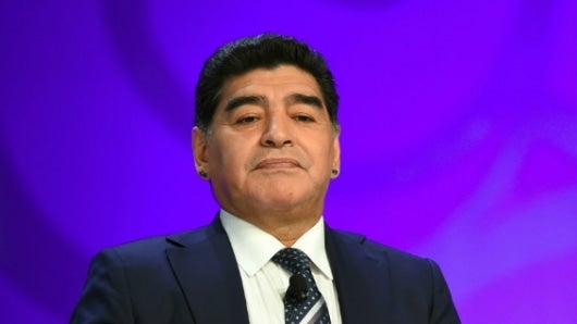 El astro del fútbol, Diego Armando Maradona. Foto: AFP