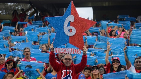 Hinchas del Deportivo Independiente Medellín. Foto: AFP.