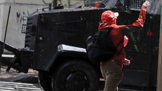 El motivo de la protesta es desconocido. Foto: AFP.