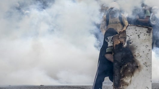 Disturbios Venezuela. Foto: AFP.