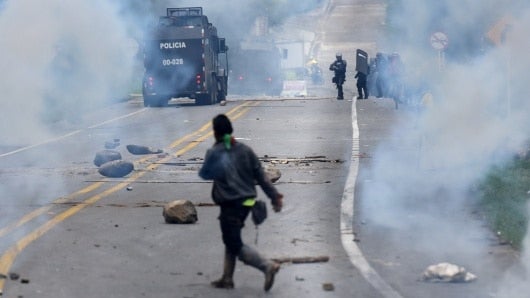 FOTO: Disturbios vía Panamericana